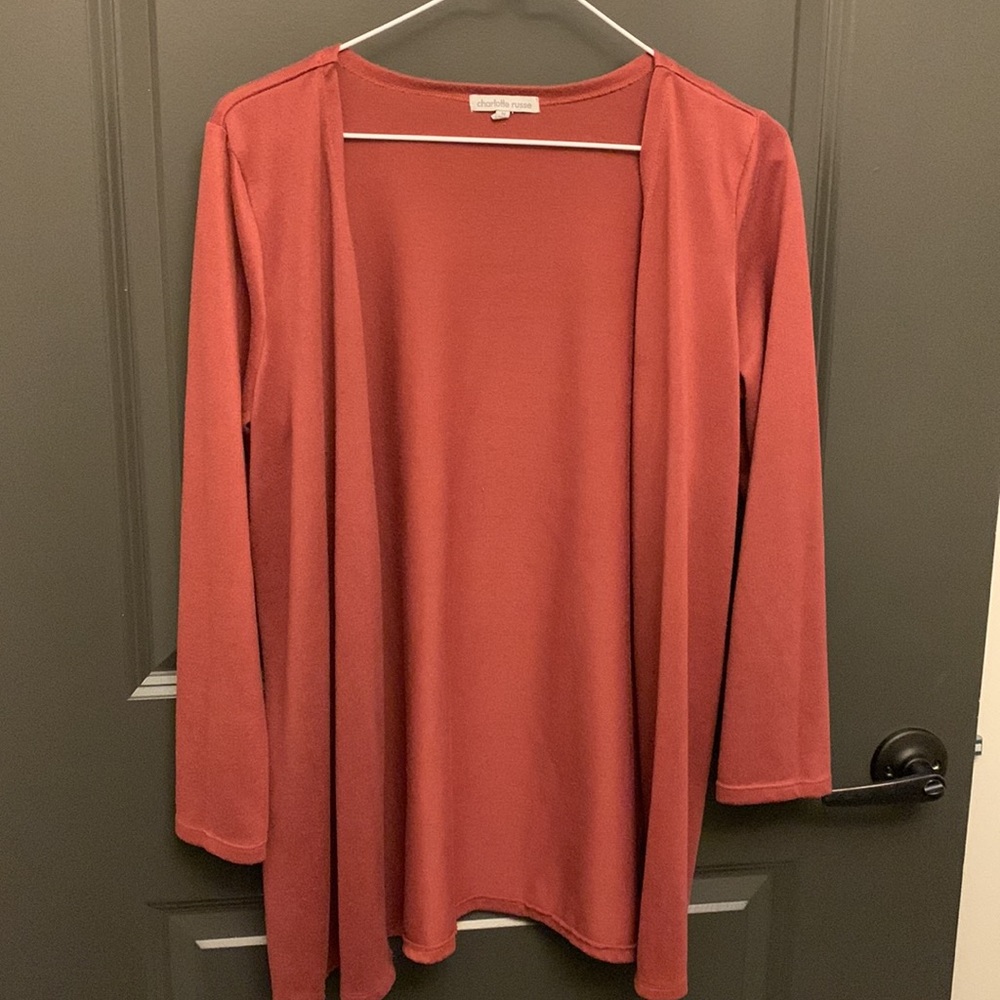 Charlotte Russe: Red Cardigan (Size Medium)